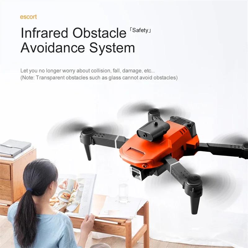 New E100 Drone 4k Profesional HD Camera Fpv WiFi Drones With Obstacle Avoidance Rc Helicopter Folding Quadcopter Toys Gifts