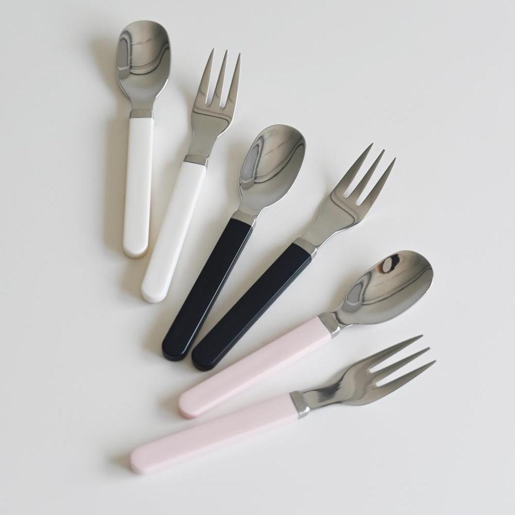 Mood Stainless Dessert Cutlery Spoon Fork 3 Colors