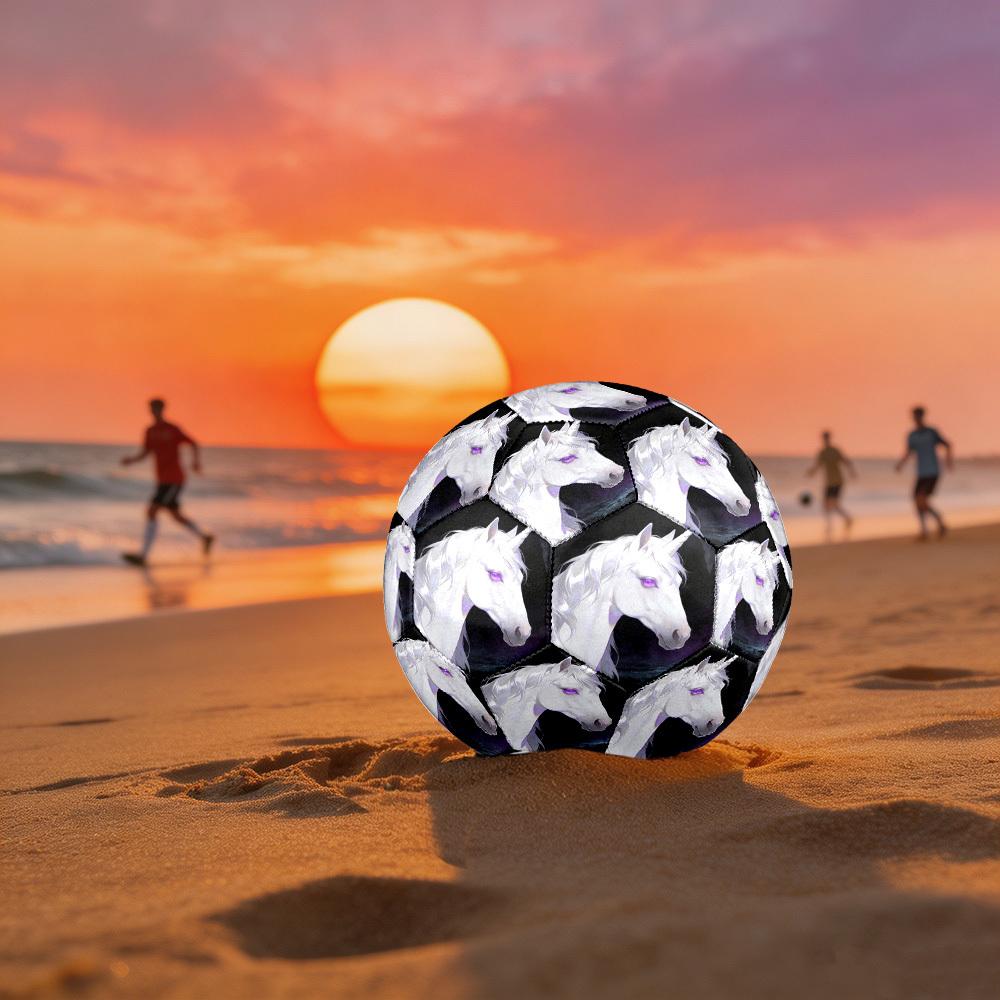 1pc Unicorn Dreamscape Theme Soccer Ball Football, Size 5, Lightweight PVC, Outdoor Training Soccer Ball,Gift c655