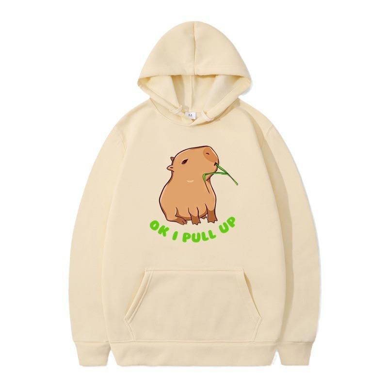 Autumn and winter animation funny hoodie men's and women's sweater hooded and velvet one piece