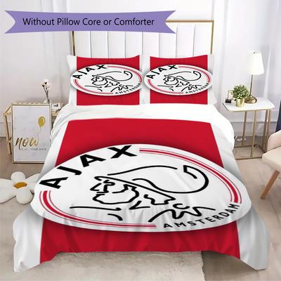 Ajax Amsterdam Pattern Bedding Uilt Set Uilt Cover Pillowcase Home Decoration Birthday Gift (1 * Duvet Cover + 2 * Pillowcase  Without Core)07