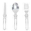 Travel Tableware Set Collapsible Portable Stainless Steel Flatware Sets for Garden Dinner RV Life