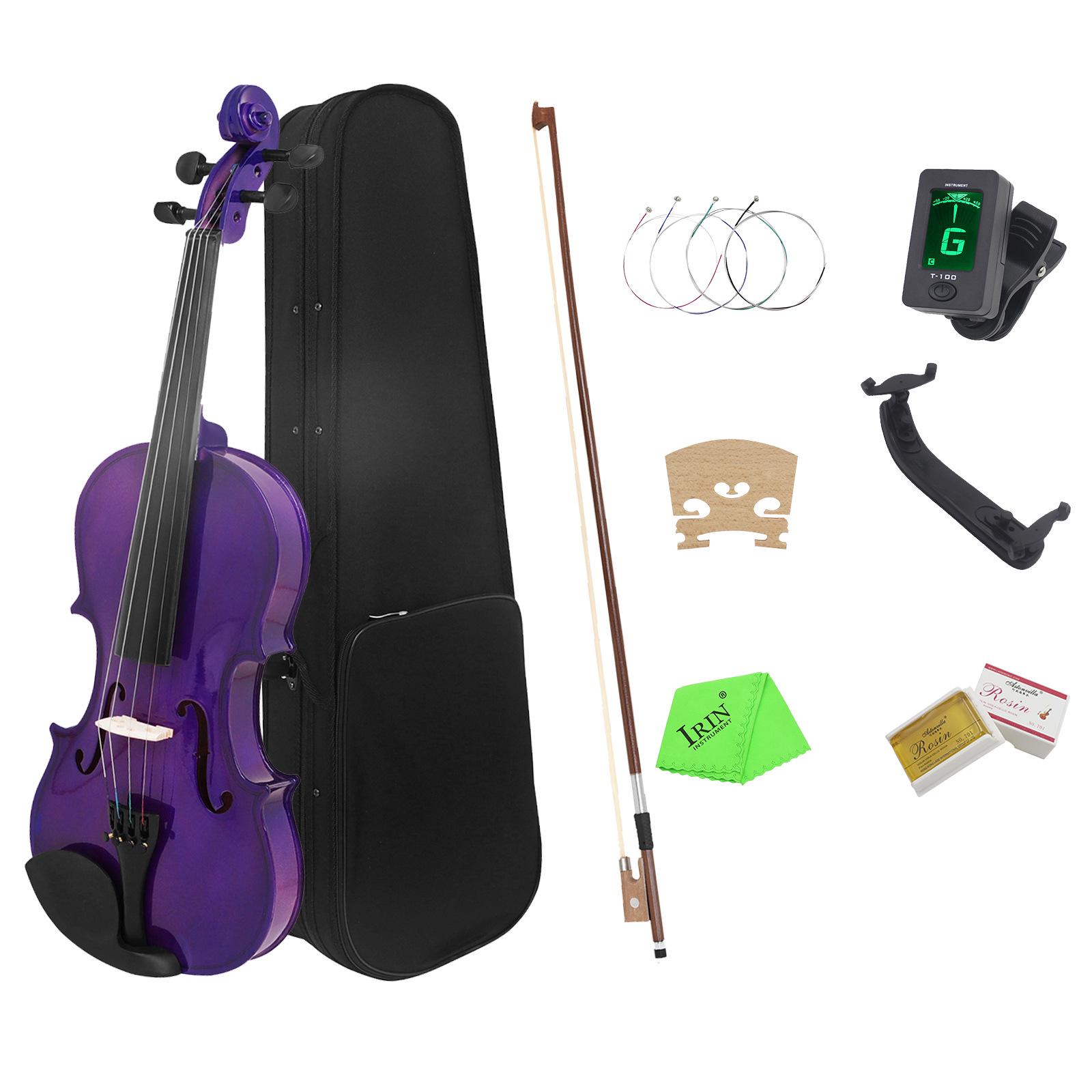 

Комплект скрипки 4/4 из цельного дерева для начинающих для взрослых и детей