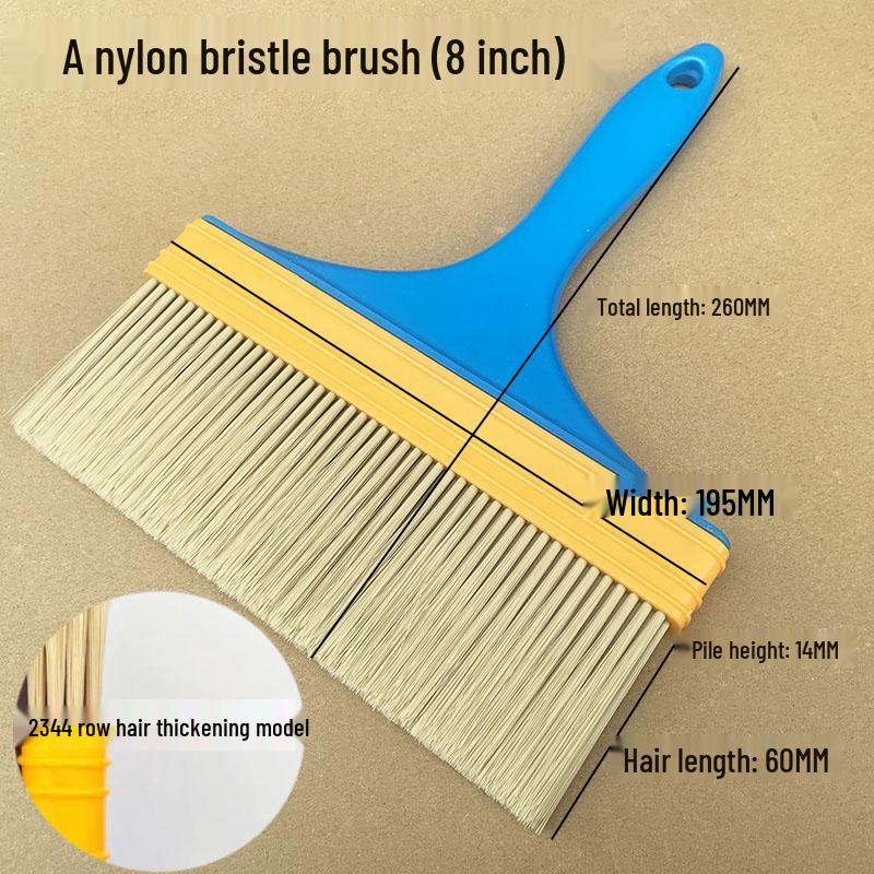 Industrial Non-Shedding Nylon Brush: Hard Bristle for Paint & Soft Bristle for Dust & Antiques Cleaning