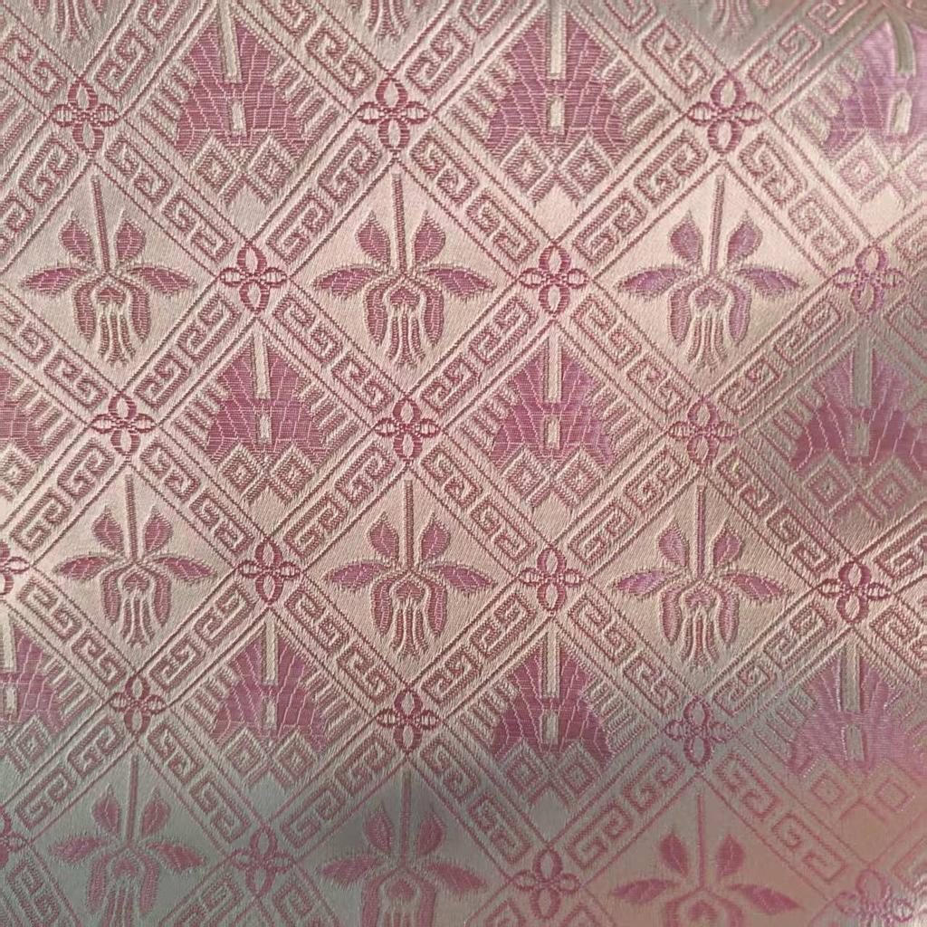 Jacquard Brocade Fabric Butterfly Marigold Flower Hydrangea Fabric By The Meter for Cheongsam Sewing Rayon Polyester Drape Cloth