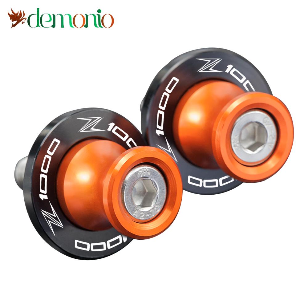 10MM Motorcycle Swingarm Spools Rear Stand Screws Sliders Accessories for Kawasaki Z1000 2003-2013 Z1000SX 2011-2013 Z