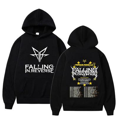 Komik Ters Düşme Popüler Mons Kapşonluları Kadın Erkek Komik Şaka Sweatshirt Harf Desen Giyim Büyük Boy Kazaklar