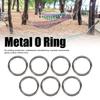 7 Pcs Silver O Ring Rustproof Solid Round Buckle Durable Stainless Steel O Ring  Diving Accessory