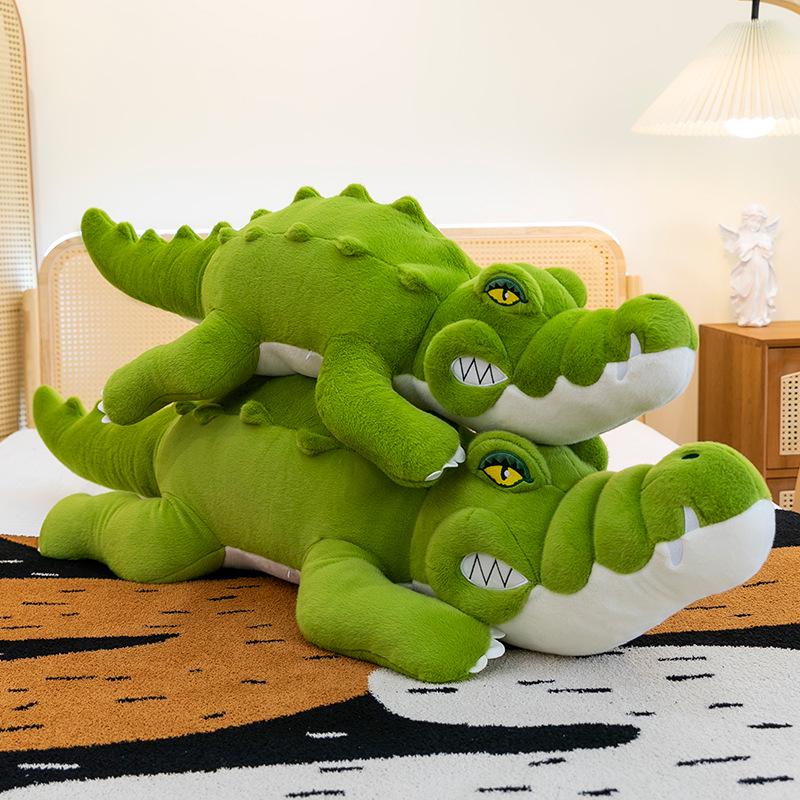 

Plush Crocodile Pillow Doll - Soft, Cute, Fierce Crocodile Toy for Sleeping and Backrest 80cm 0.65kg