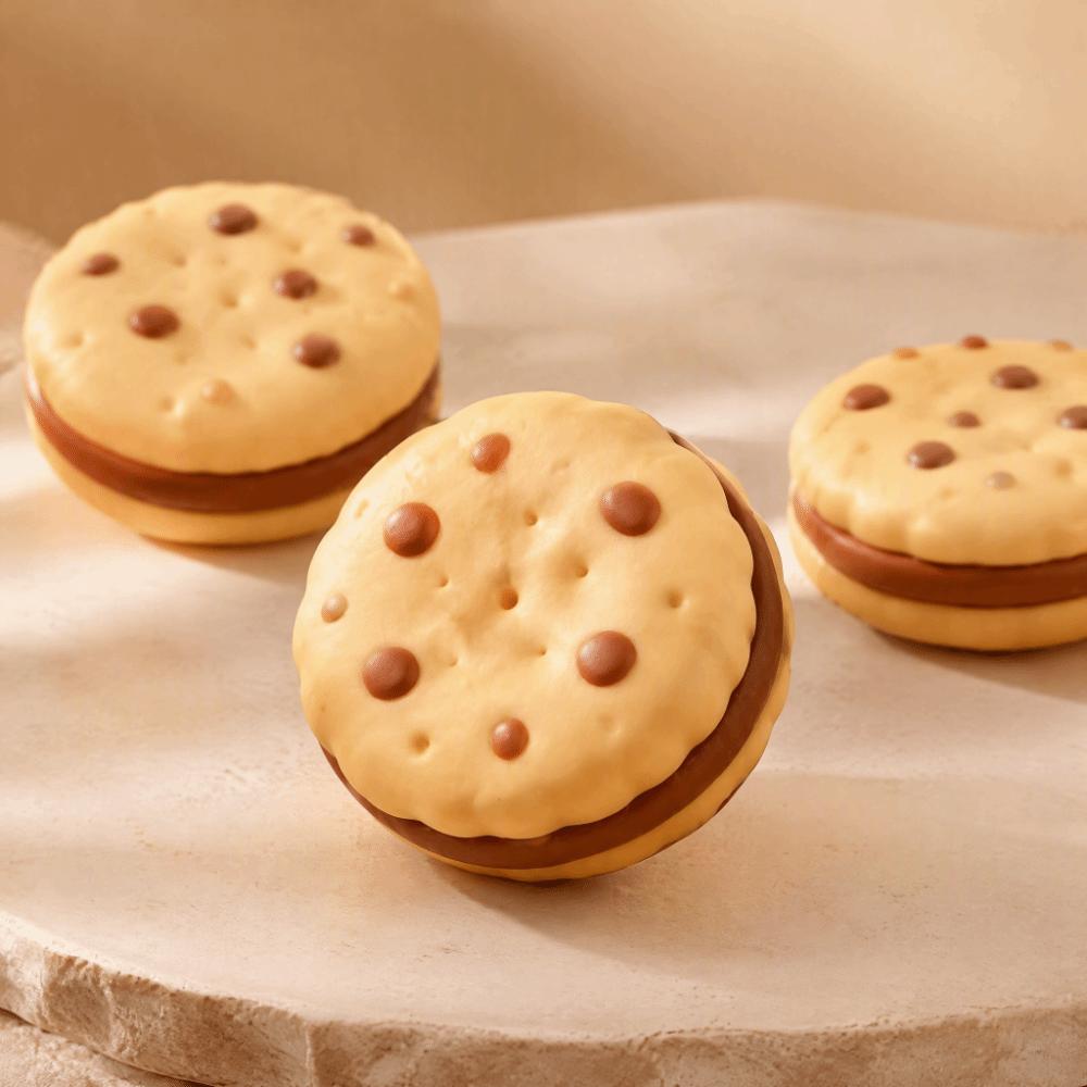 Moldable Crackling Cookie Squishy Toy Crunchy DIY Empty Ball Skin Children's Gifts