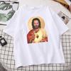 Funny Jesus Keanu Reeves Give You Heart Print Tshirts Fashion Men T Shirt HipHop Brand TShirt Summer Male Causal Tshirts