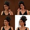 Flower Veil Headwear Fascinator Hat Styling Accessory For Women Elegant Lace Headpiece for Wedding Party Dance Event
