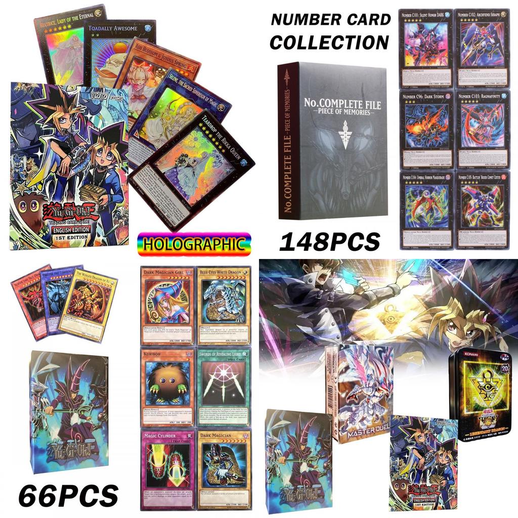 Sada karet Game Master Yugioh s klasickými a fóliovými sběratelskými kartami pro sběratele karet