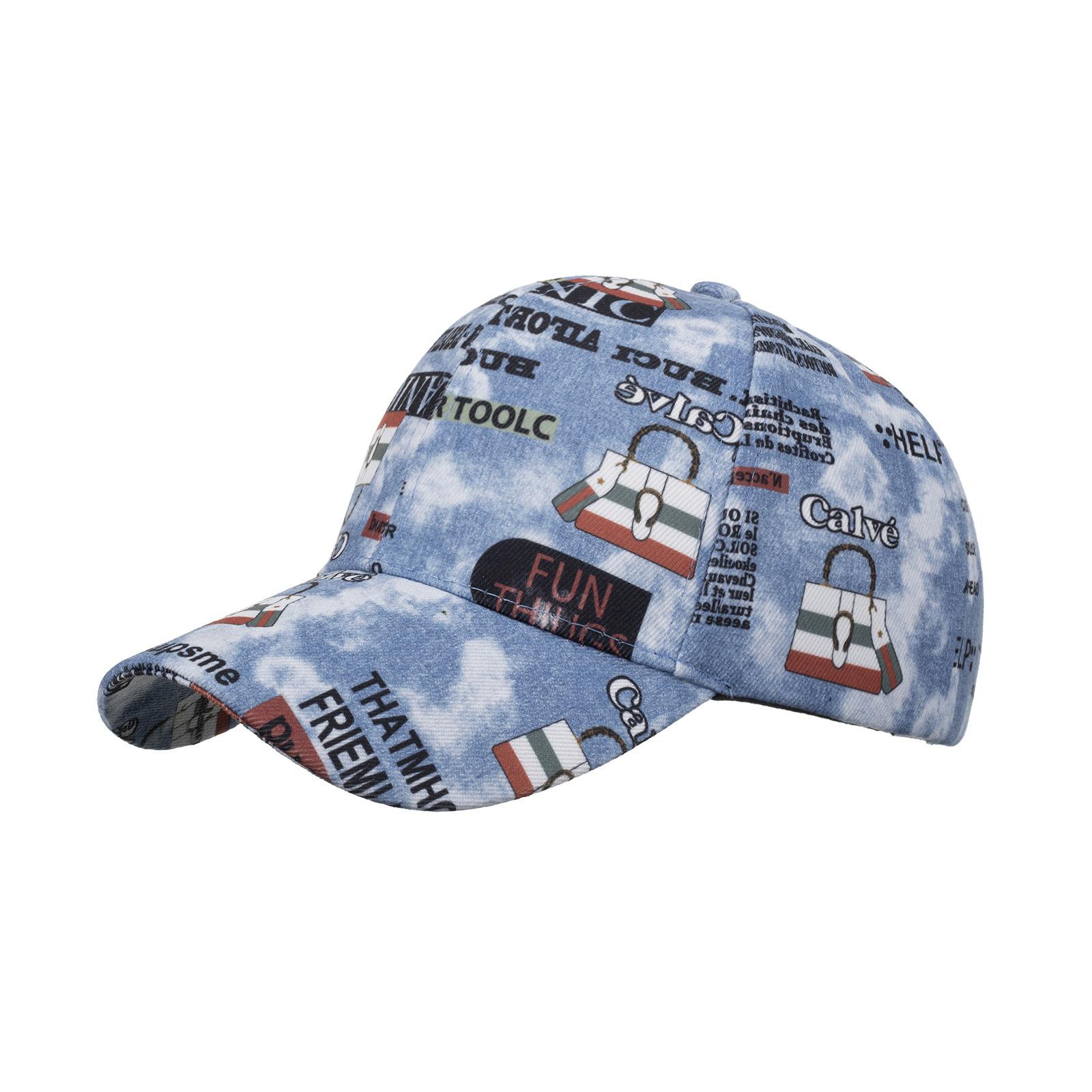 

Tie-dye hat baseball cap personalized graffiti baseball cap versatile trendy cap