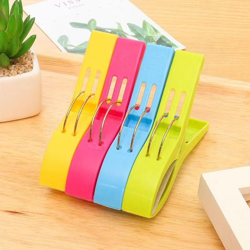 4/8/12/24pcs Beach Towel Clips Chair Clips Towel Holder,Plastic Clothes Pegs Hanging Clip Clamps, Yellow,blue,green,red