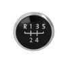 uxcell Gear Shift Knob Emblem Head Badge Cover Compatible with VW Golf 5-Speed/6-Speed Beetle, Passat, 5-Speed