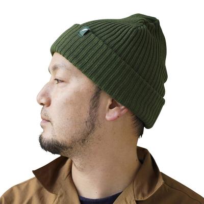 Nakota Colunaline Ordinary Organic Cotton Knit Made In Organic One Size Fits Olive Cap, Simple, Japan, Cotton, All,
