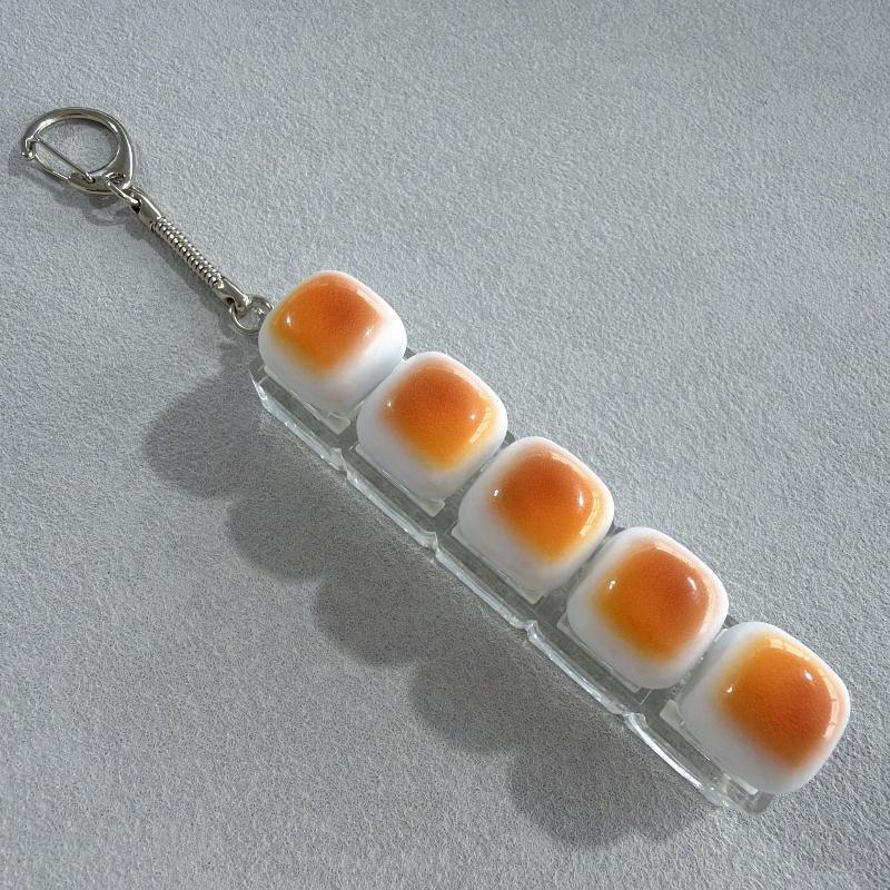 Relaxing Caramel Bread Design Fidget Keychain Diy Keyboard Keycap Finger Keyboard Cap Relief Stress Pass The Time Clicker Adult