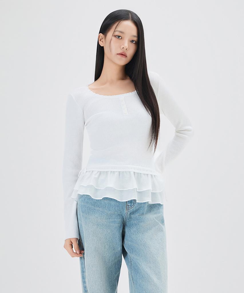 MIXXO Frill Layered Pullover_Miwkag414T