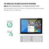 Mini Folding Keyboard Rechargeable Bluetooth Wireless Keyboard for Ipad Tablet Phone Portable Foldable Bluetooth Keypad