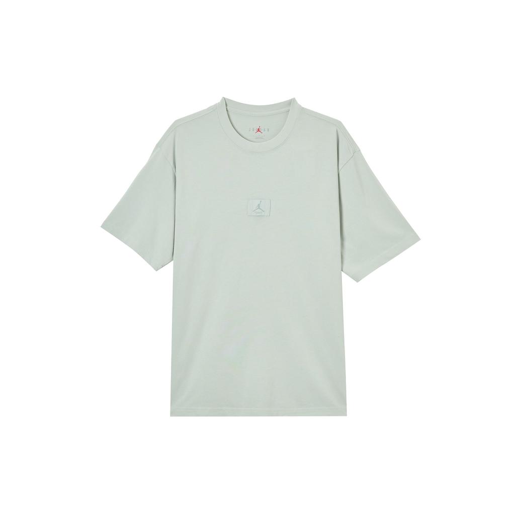 Jordan As M J Flt Ess Wsh 85 Crw Logo Solid Color Round Neck Drop Shoulder Short Sleeve T-Shirt Men T-Shirts HQ8939-034