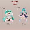 New Anime Hatsune Miku Kwaii Style  Kawaii Anime Figure Toys PVC Model Collector Model Doll Desktop Decoration Kid Birthday Gift