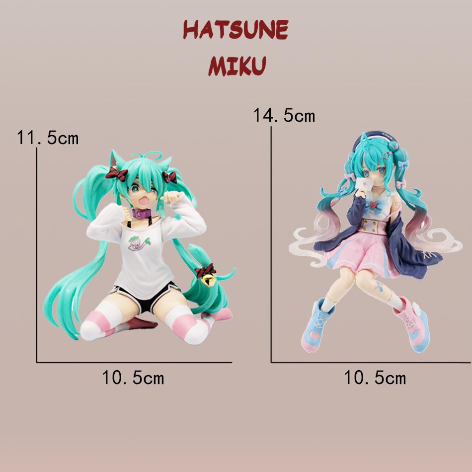 New Anime Hatsune Miku Kwaii Style  Kawaii Anime Figure Toys PVC Model Collector Model Doll Desktop Decoration Kid Birthday Gift