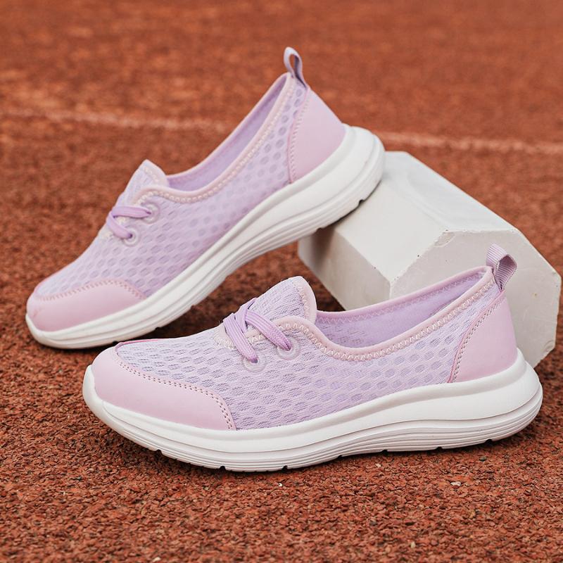 Spring Foot Lazy Shoes One-Foot Casual Women's Shoes Mother's Shoes Low-Top Flat-Sole Walking Shoes Comfortable Breathable