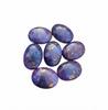 Purple Copper Turquoise Gemstones - Oval Flat Back Cabochons for Jewelry Making