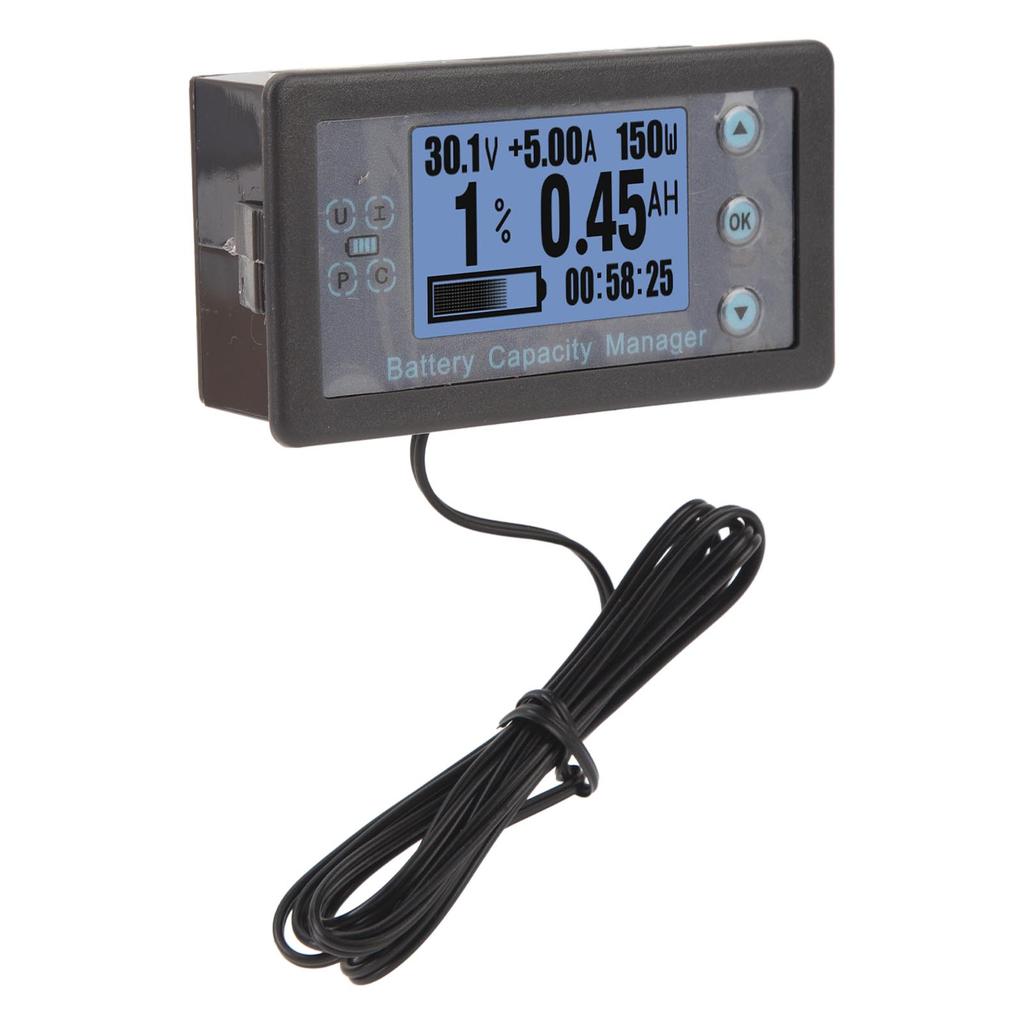 Bluetooth Batterieüberwachung VA9210 Spannung Strom Kapazität Messgerät Coulometer für Auto Wohnmobil 3 Meter geschirmtes Kabel 120V 100A