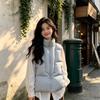 New Winter Large Size Simple and Fashionable Stand-up Collar Down Cotton Vest Loose Warm Vest Women's Coat Tide