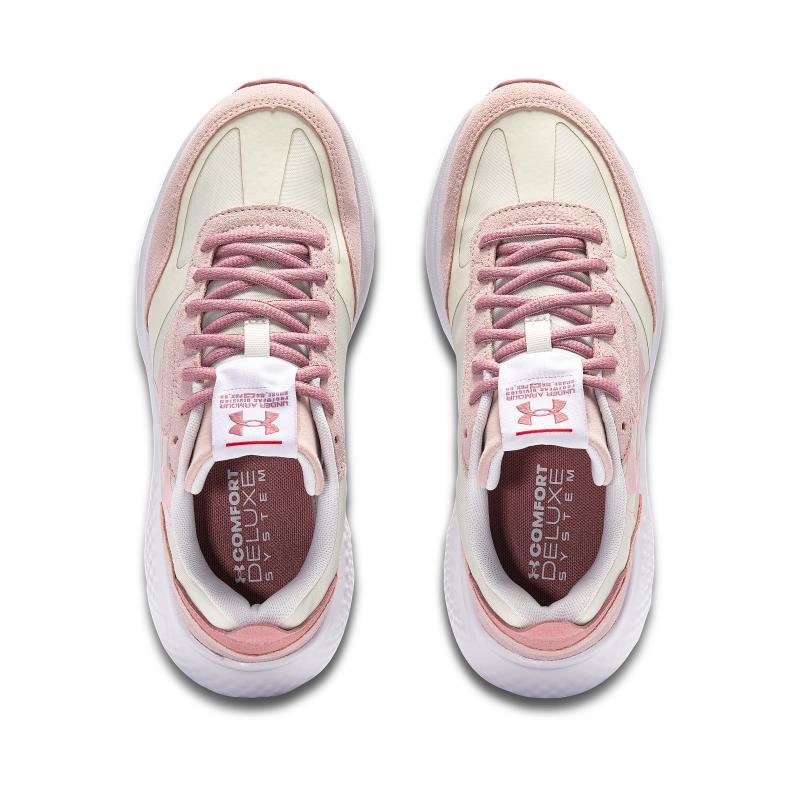 Under Armour Comfortable Versatile Shock Absorbing Durable Low Top Running Shoes Women Sneakers Pink 3028614-600