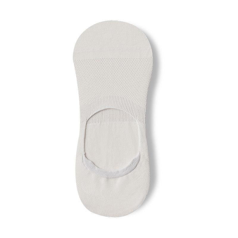 Men's Spring and Summer Thin Leisure Pure Color Cotton Invisible Breathable Sweat Absorbing Boat Socks