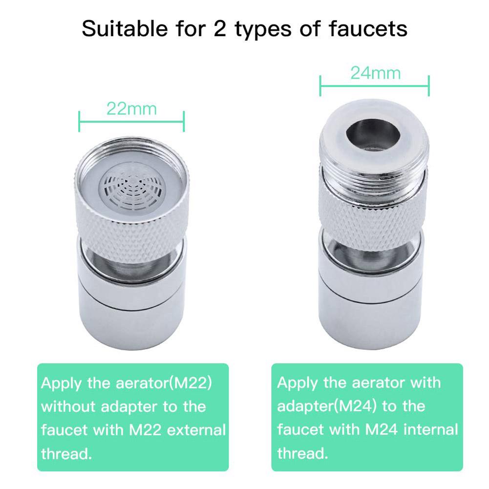 Nozzle Faucet Aerator 360 Swivel Adjustable Bathroom Bubbler Filter Head Kitchen Adapter Shower Sink Spray Washbasin