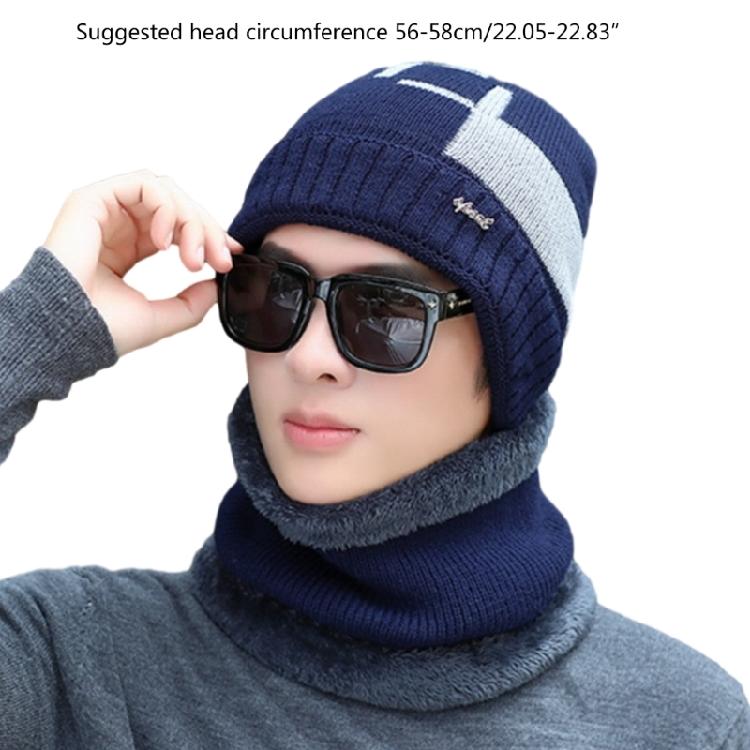 Winter Warm Beanies and Scarf Casual Hip Hop Hat Adult USB Heated Knitted Cap