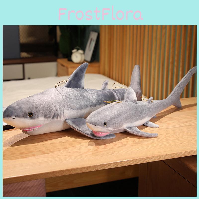 Adorable Large Plush Great White Shark Stuffed Toy For Girls Perfect For Cuddling