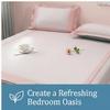 2500D Silberionen Antibakterielle Eis-Seiden-Kühlmatte Maschinenwaschbar Sommerbettwäsche für Zuhause Schlafzimmer 1,5m 1,8m Bett