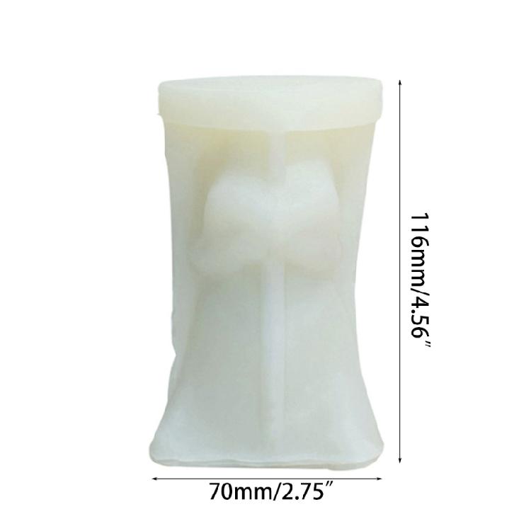 Little Girl Candle Mould Guardian Holds Book Castings Silicone Molds Resin Molds