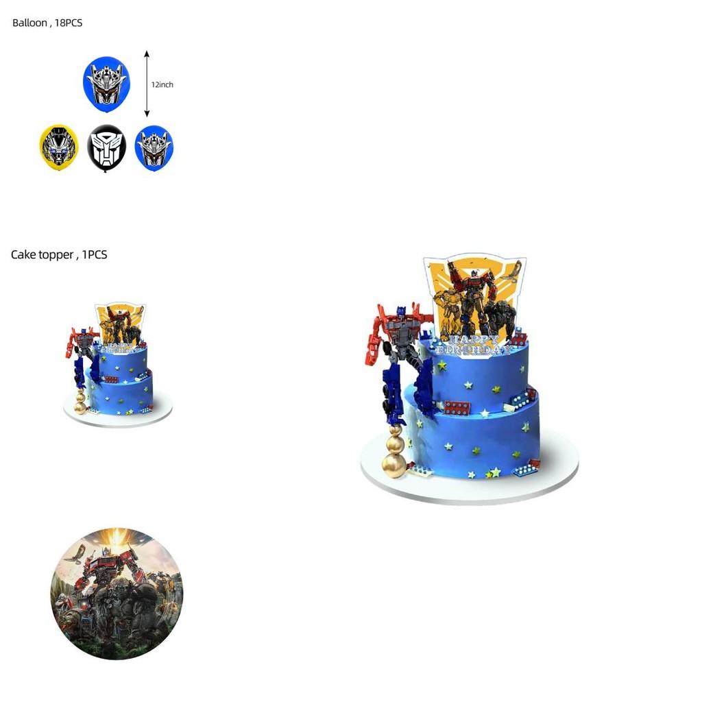 New Arrival Transformers Themed Party Supplies Decorate Your Party With Plastic Plates Paper Napkins And Tablecloth