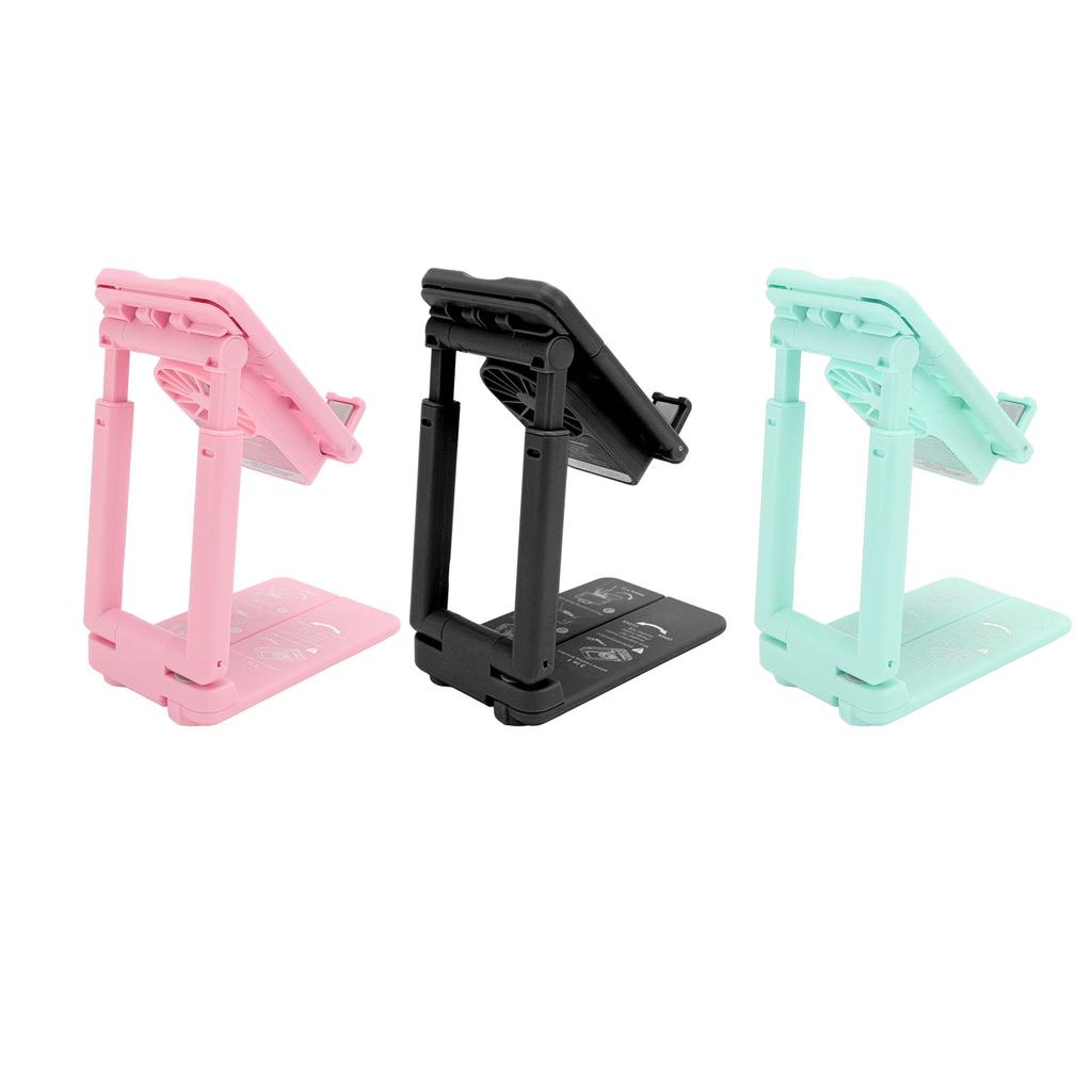 Cell Phone Cooler Stand Height Adjustable Mobile Phone Radiator Fan with Colorful RGB Lights for Liv