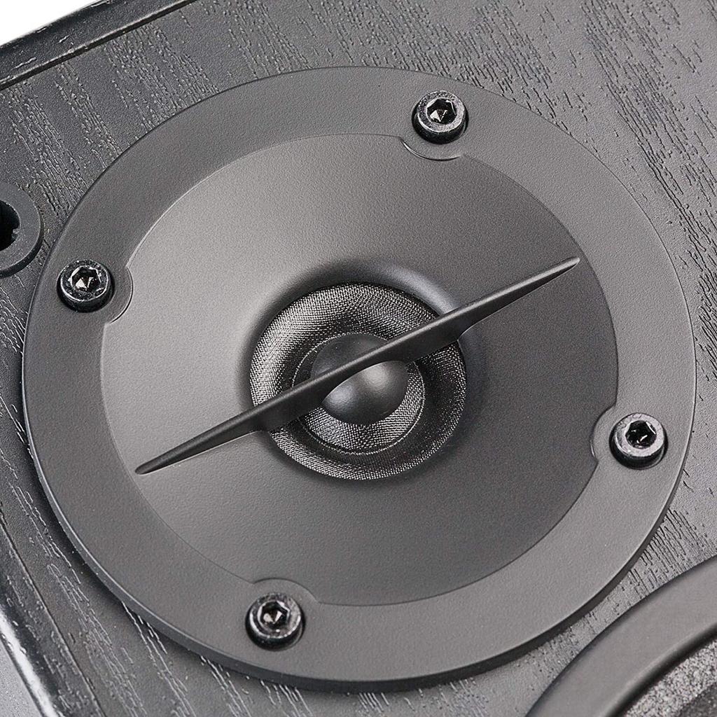 Edifier R980T Active Bookshelf Speaker 2RCA 24 RMS AUX Cable Amplifier with Tweeter and Black System, Inputs, Included, 2.0 0.5" 4" Woofer,