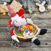 Decorazione Casa Boho 1 pz Cestino Porta Caramelle di Natale Babbo Natale Pupazzo di Neve Ciotola per Caramelle Cestino di Caramelle Navidad Decorazione per la Casa