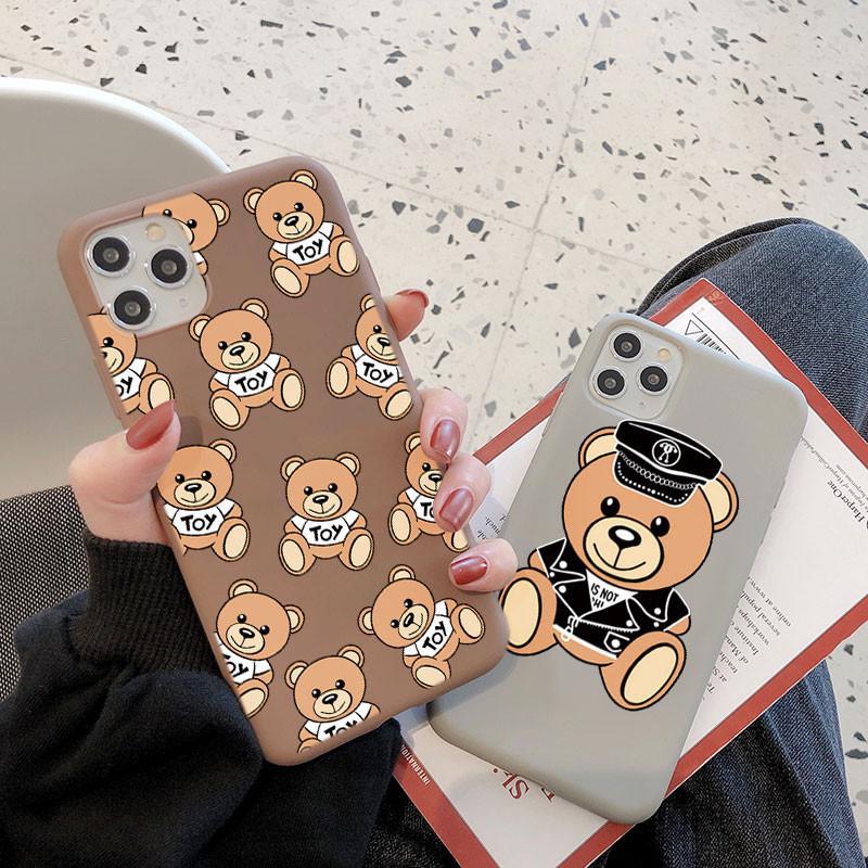 Cute Italy Bear Cover For Xiaomi Redmi Note 9 8 10 Pro 9s S 8T 7 5 6 9C Mi Poco X3 NFC F3 9T Pro 11 10 9 SE A3 10T Lite TPU Case