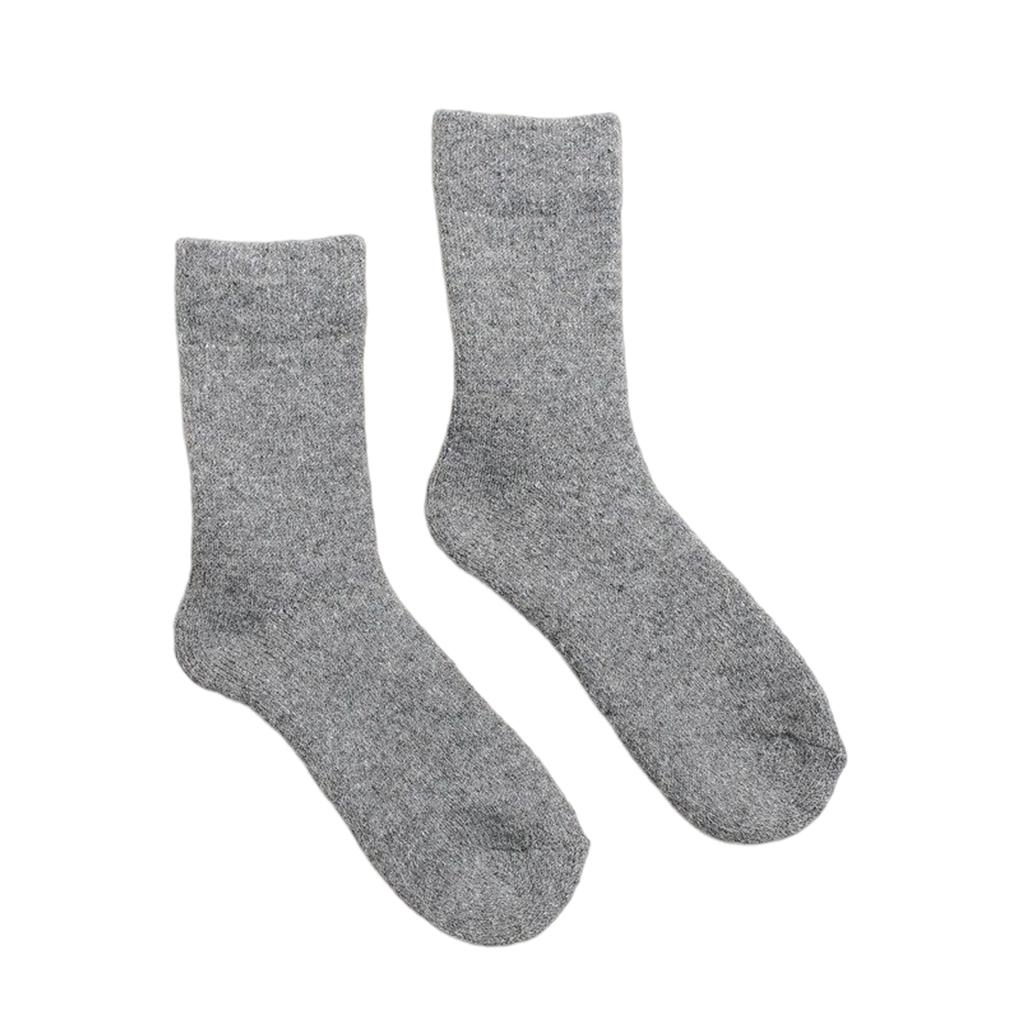 1 Pair Winter Socks Cold Weather Solid Color Thermal Hosiery Foot Warmer Breathable Comfortable Clothing Dressing Footwear