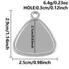 6pcs Stainless Steel Blank Tray Pendant For Decoration Geometry Cabochon Settings Base Charms DIY Handmade Materials Accessories