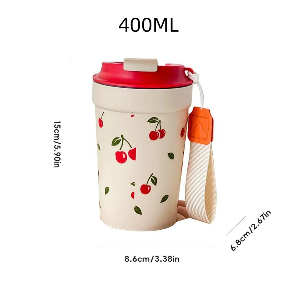Portable Plastic Coffee Cup Mug With Lid Heat-Resistant Sealed Water Cup Portable Drinking Cup For Students Adult
