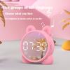 Mirror Bluetooth Table Clock Kids Alarm Clock Cute Cat Digital Alarm Clock For Kids Bedside Clock Children'S Sleep Led Clocks