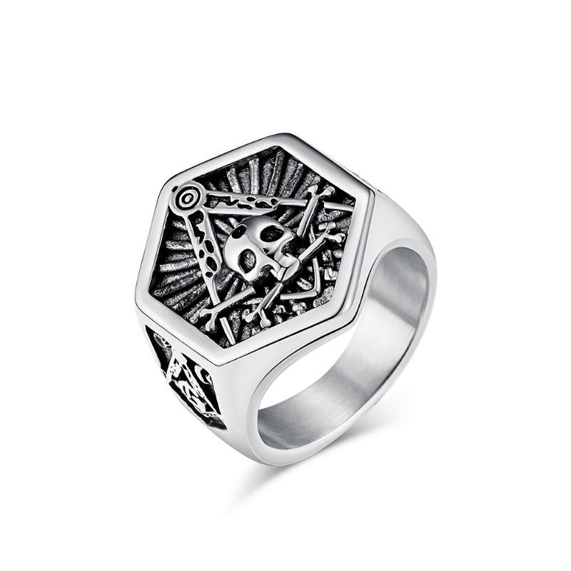 Skull Titanium Ring Men's Personalised Fashion Jewellery
