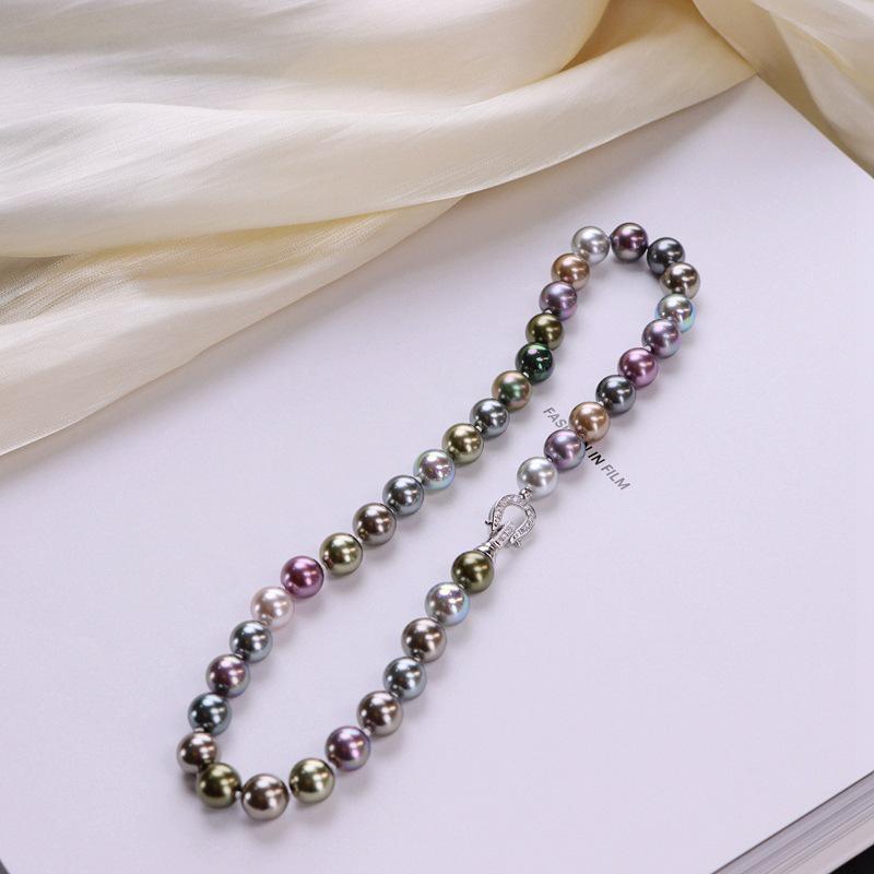 

Tahiti Black Butterfly Queen Morandi Pearl Necklace Choker