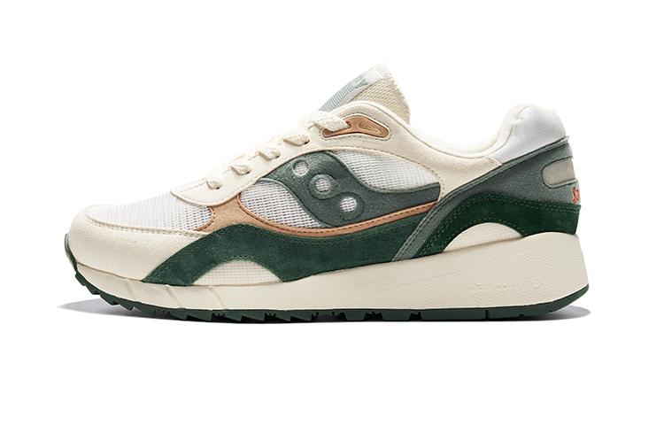 Herren Sneaker Saucony Shadow 6000 Textil, Leder Rutschfest, Abriebfest, Höhenverstellbar 44.5 beige